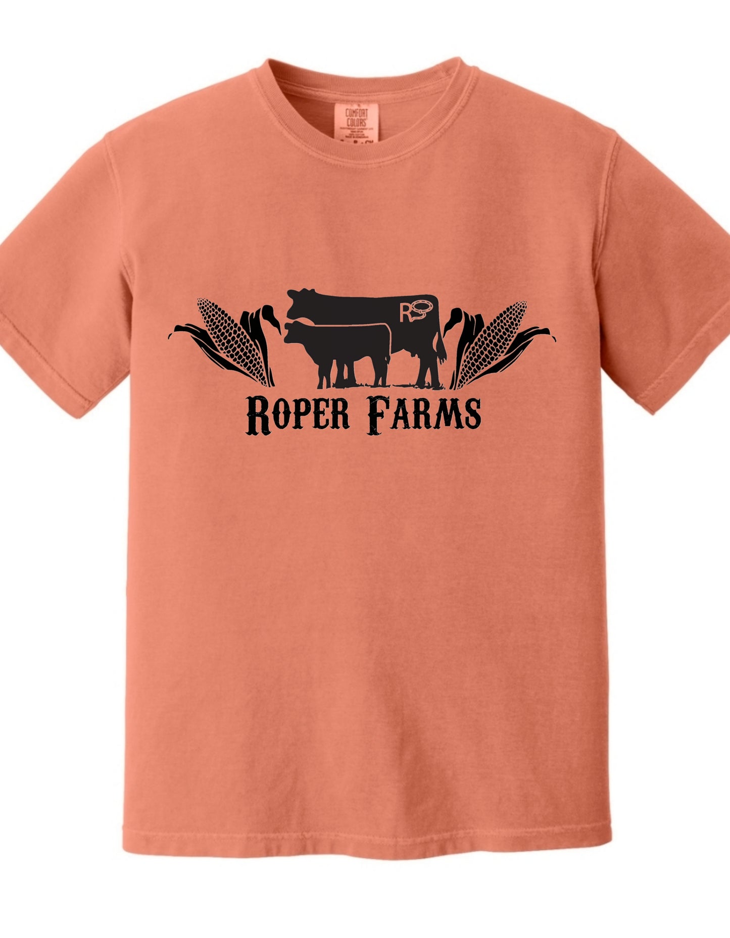 Roper Farms Comfort Colors 1717 T-Shirt - Black Logo