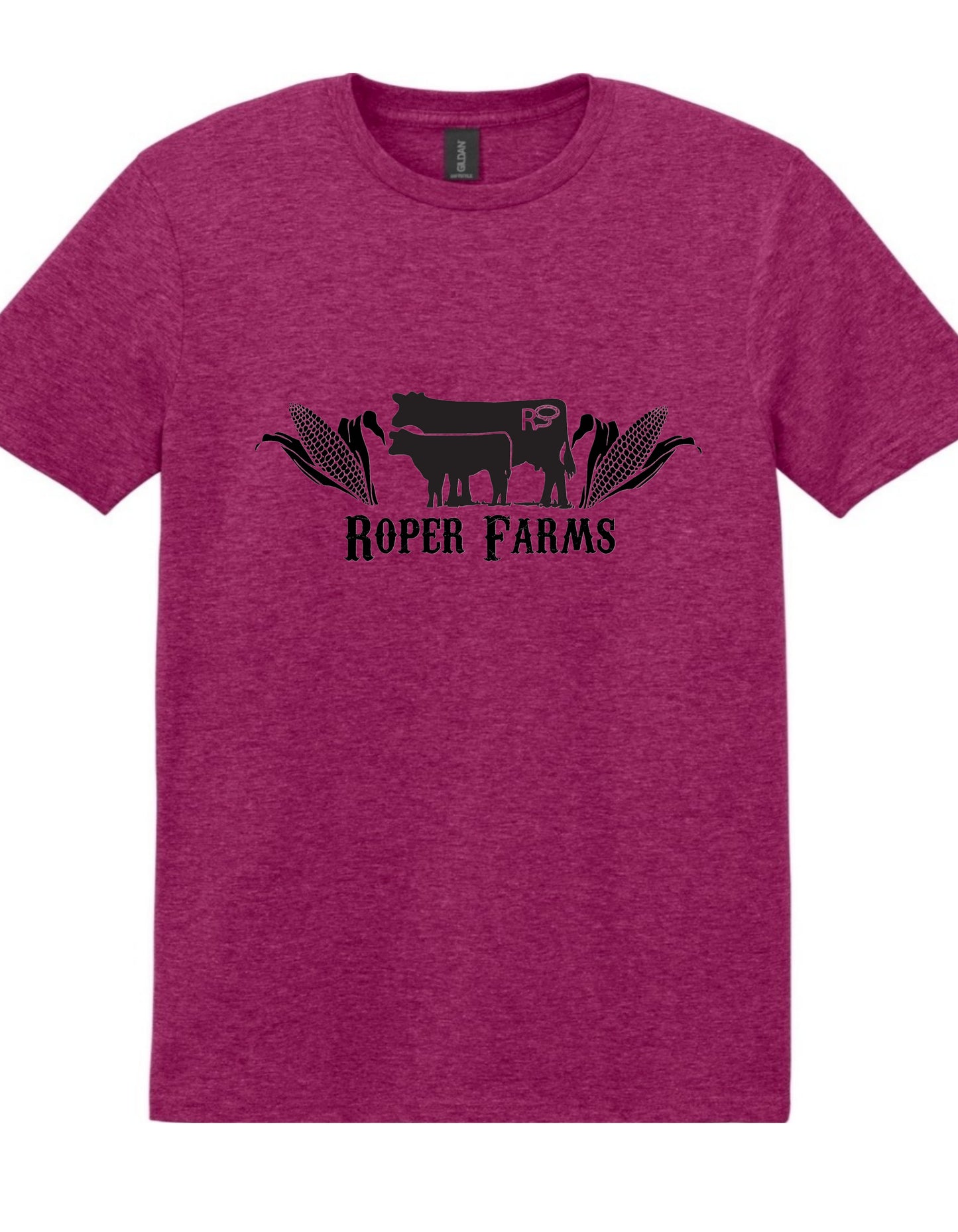 Roper Farms Gildan T-Shirt - Black Logo