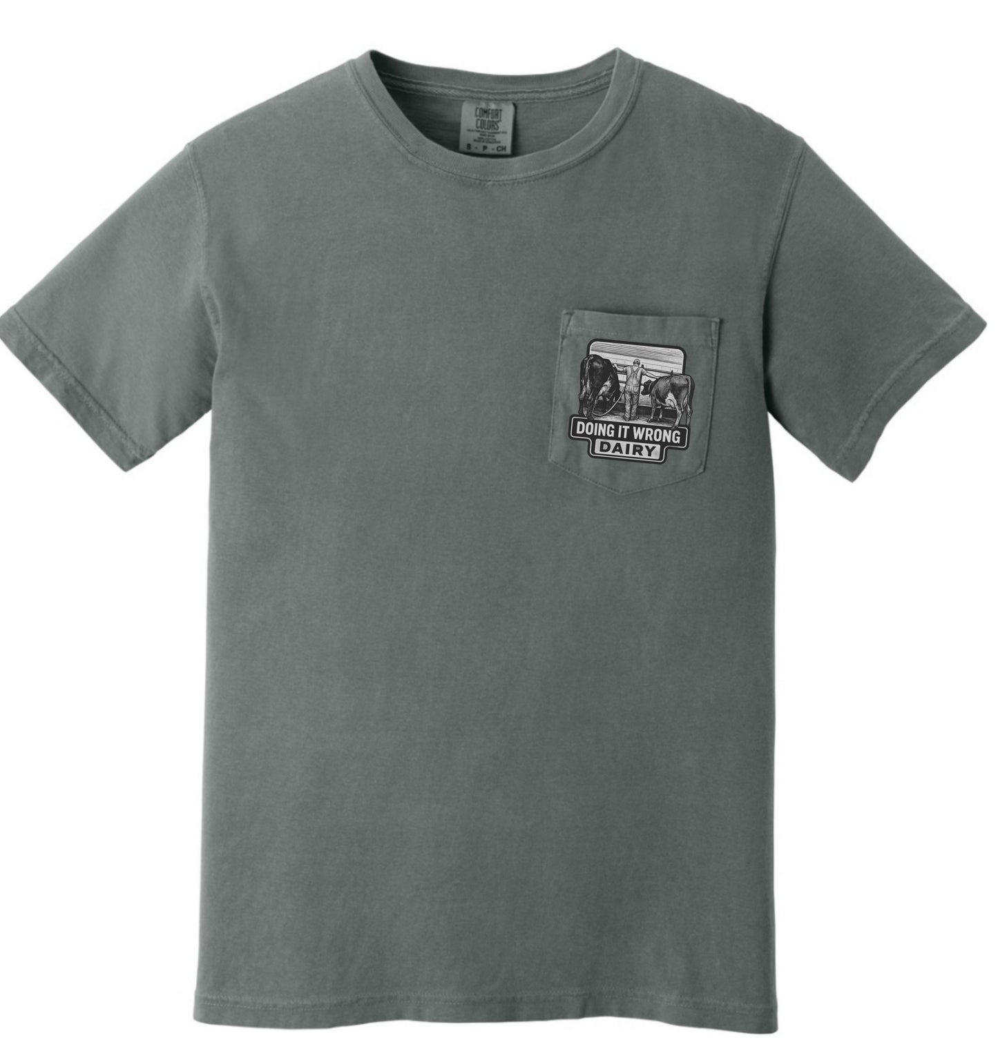 Doing It Wrong Dairy Pocket T, Thomas Edison Phrase