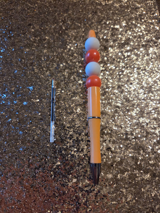 Orange Pen with one Ink Refill