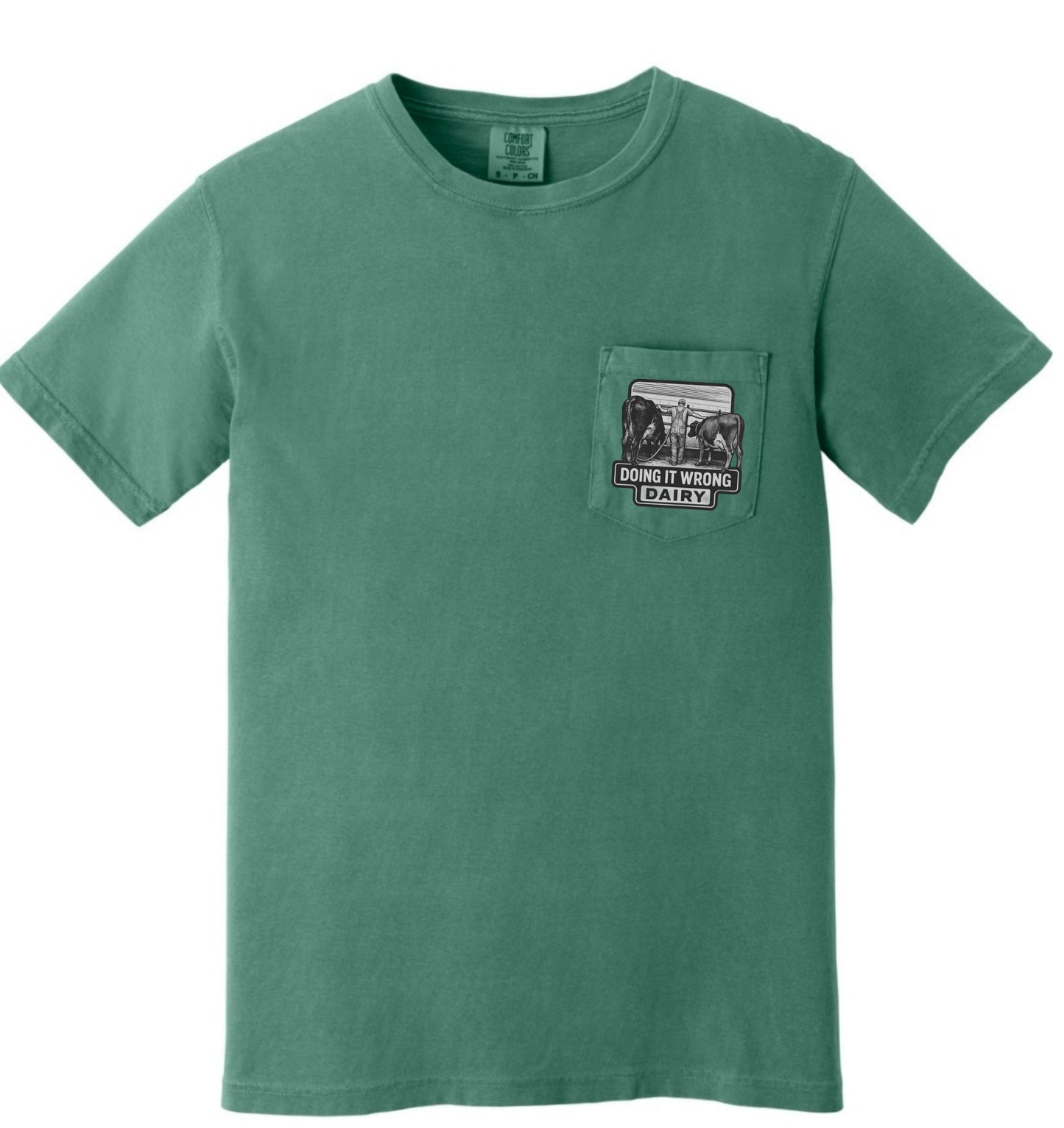 Doing It Wrong Dairy Pocket T, Thomas Edison Phrase