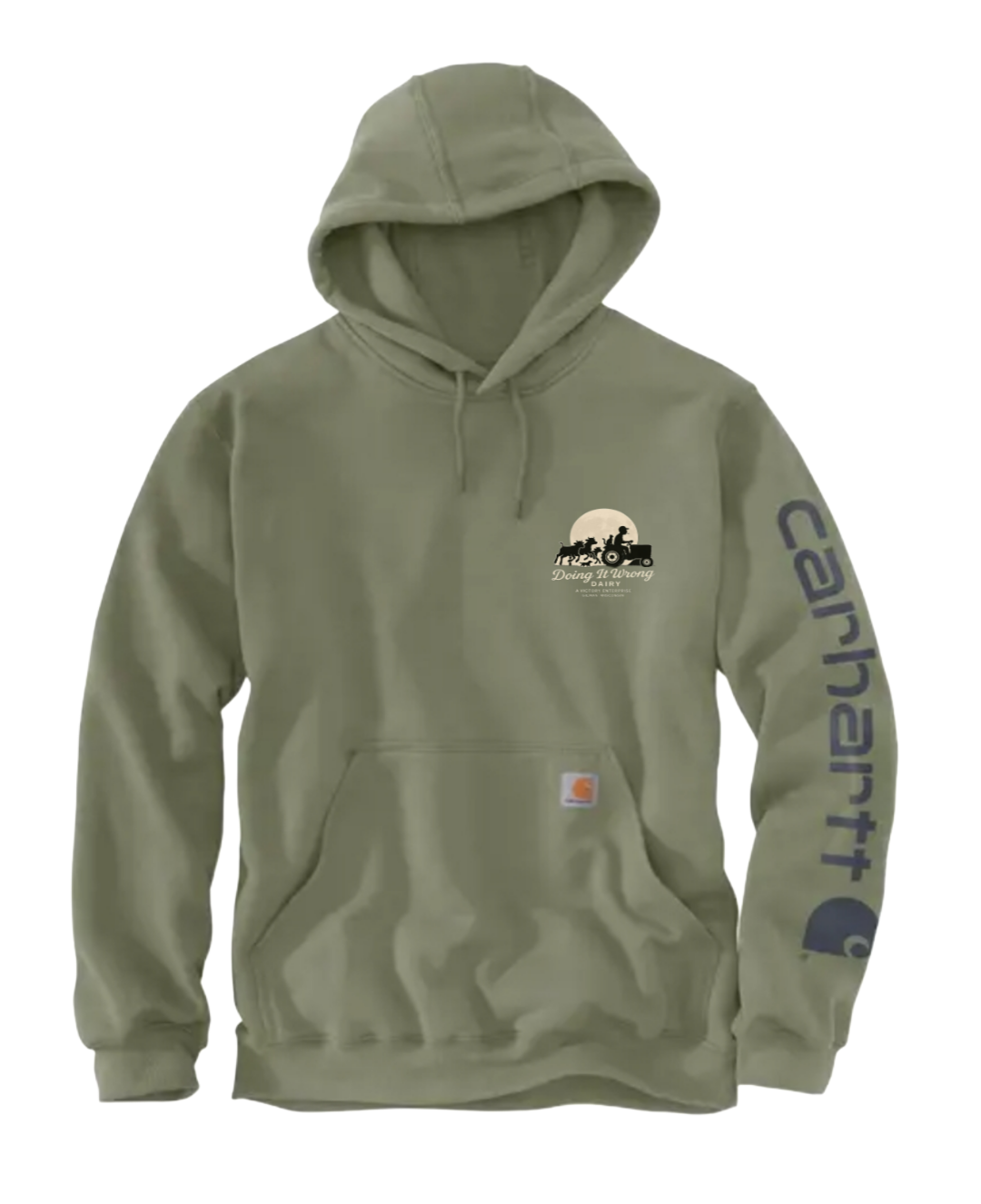 Carhartt K288 - Loose Fit Midweight Hoodie Doing it Wrong Dairy Pocket Size Logo