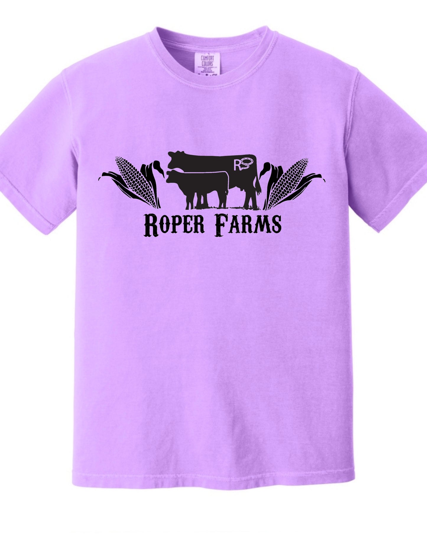 Roper Farms Comfort Colors 1717 T-Shirt - Black Logo