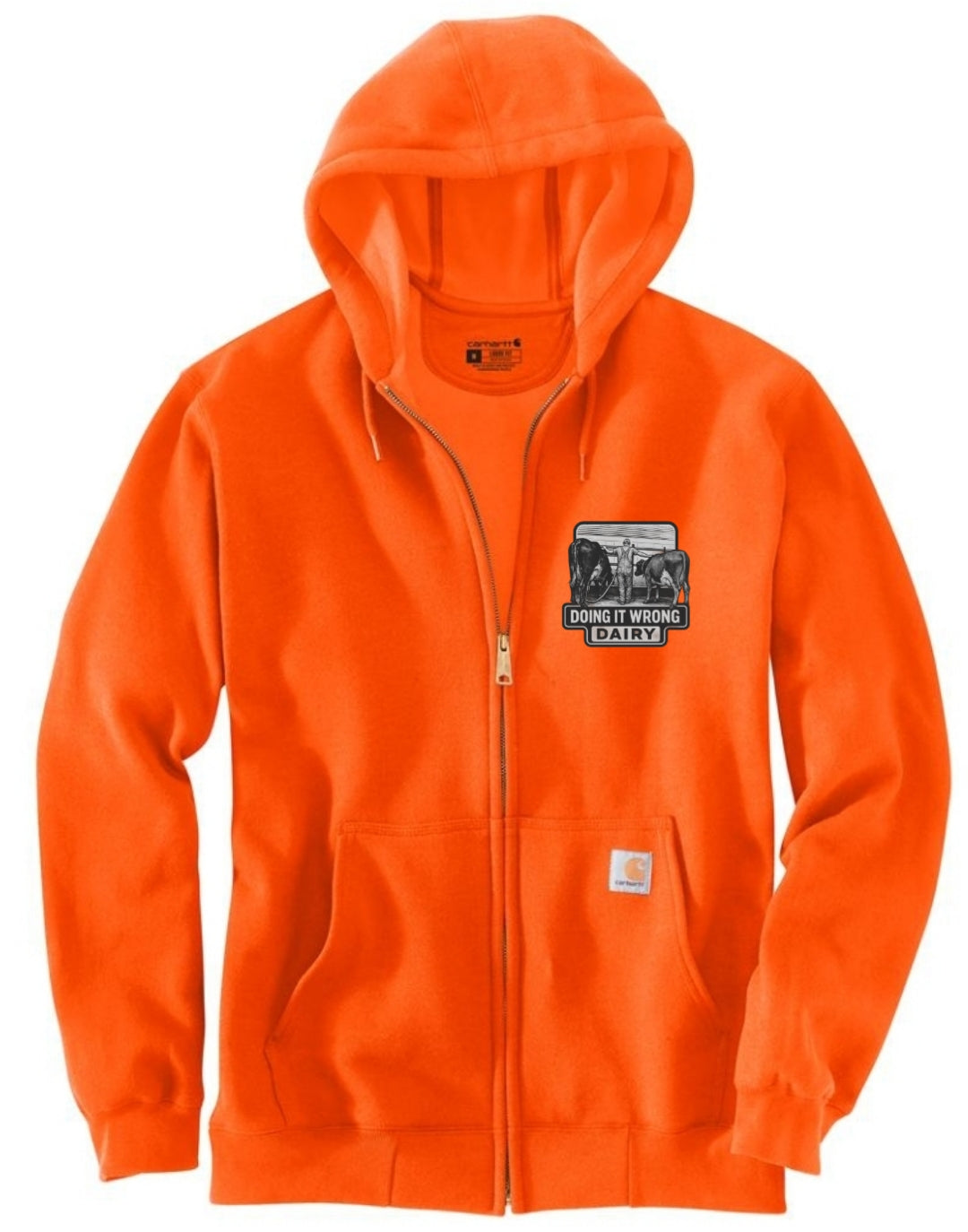 Carhartt K122 - Loose Fit Midweight Full-Zip Sweatshirt, Orange