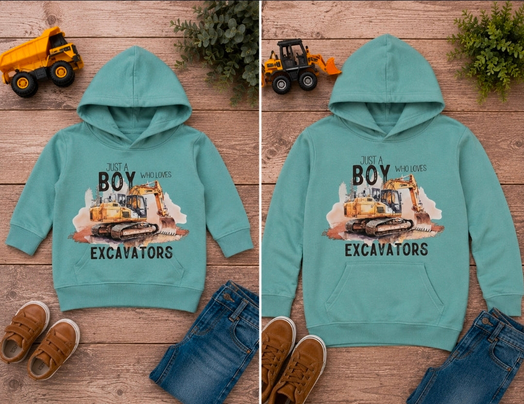 "Just a Boy who Loves Excavators" T