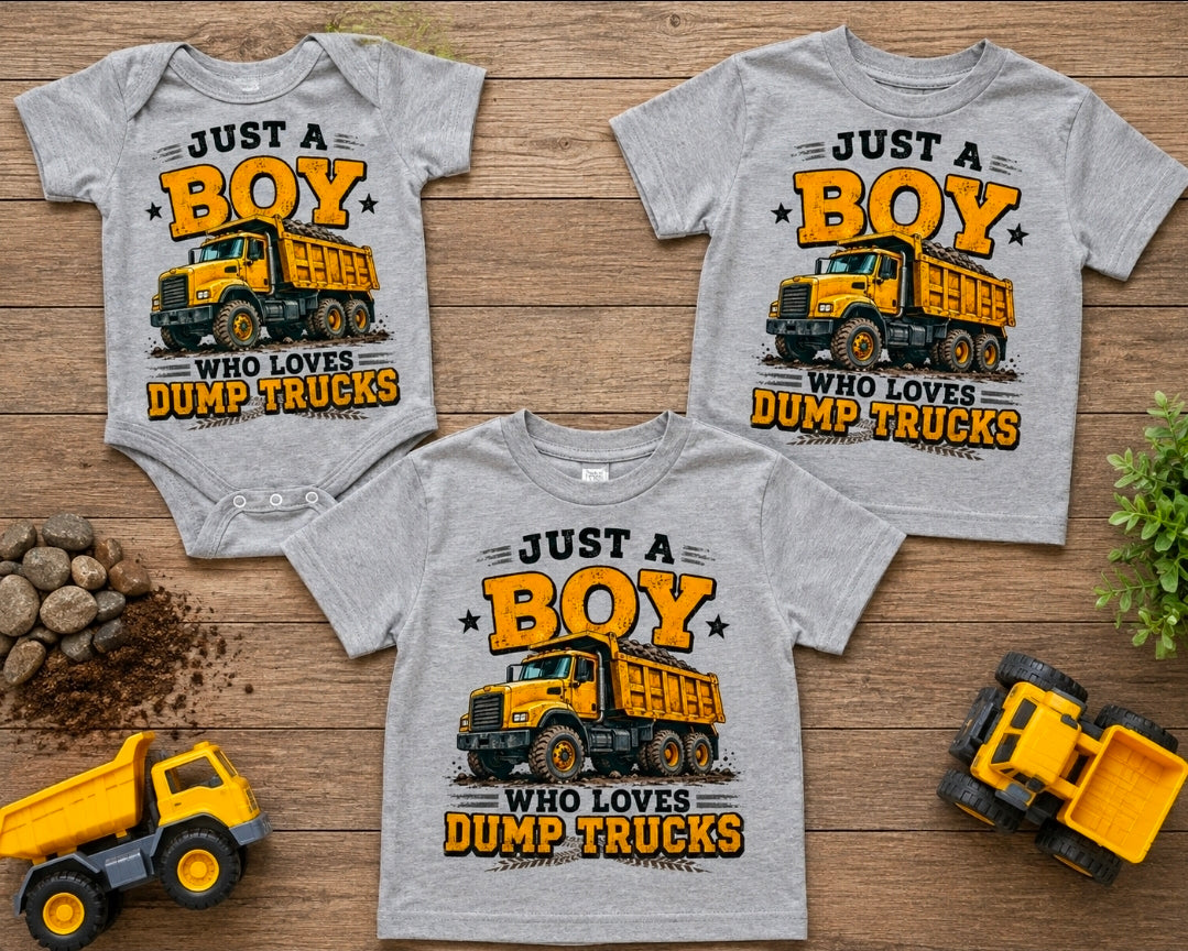 Just A Boy Who Loves Dump Trucks