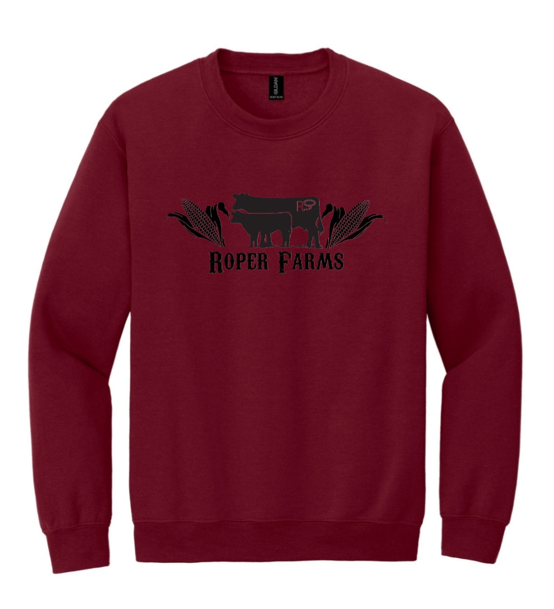 Roper Farms Crewneck - Black Logo