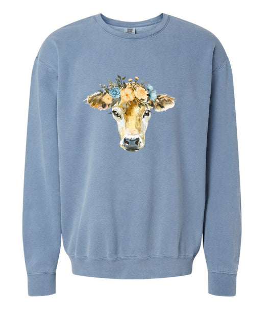 Jersey Cow all sizes light blue