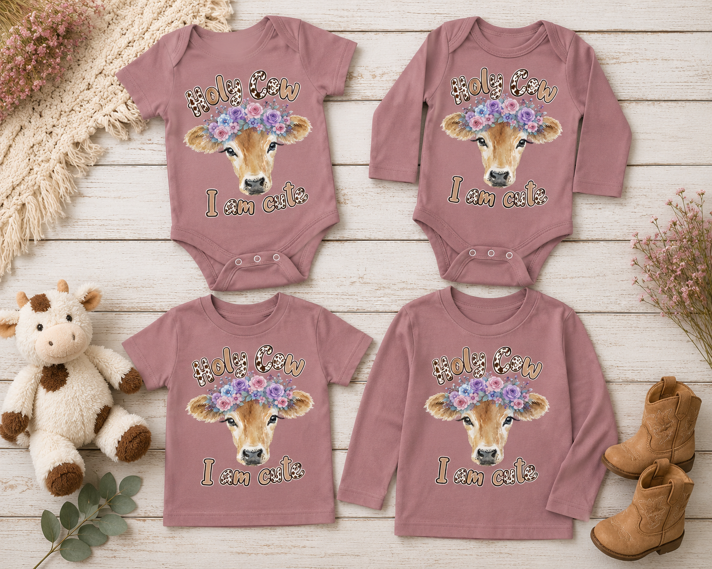 Holy Cow I'm Cute - Girl Jersey Cow