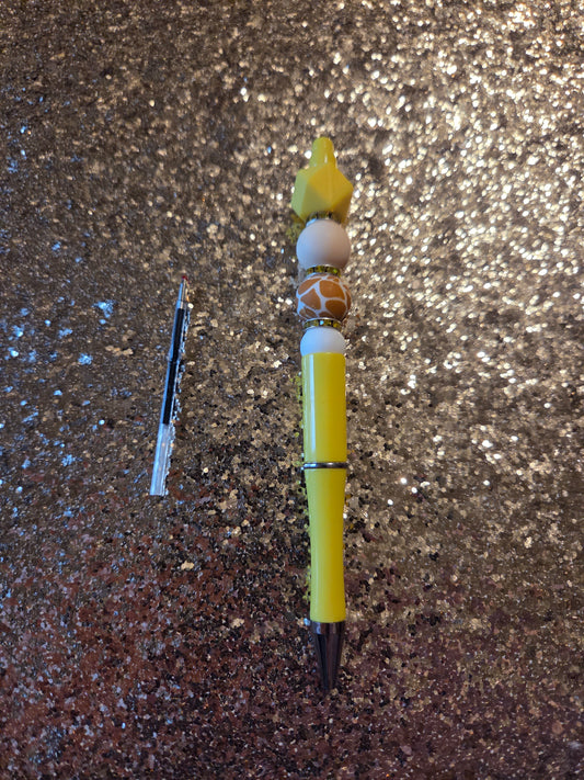Yellow Pen with one Ink Refill