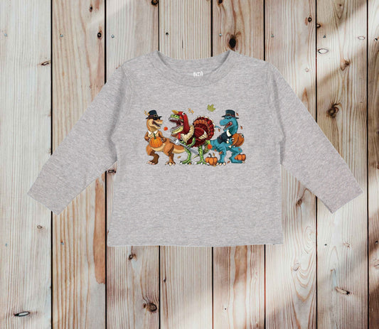 Rabbit Skins RS3302 - Toddler Long-Sleeve, Boys Thanksgiving Top