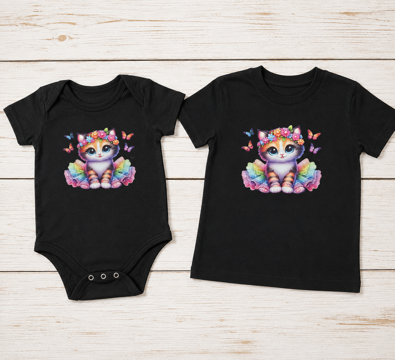 Little Girls Kitten T-Shirt