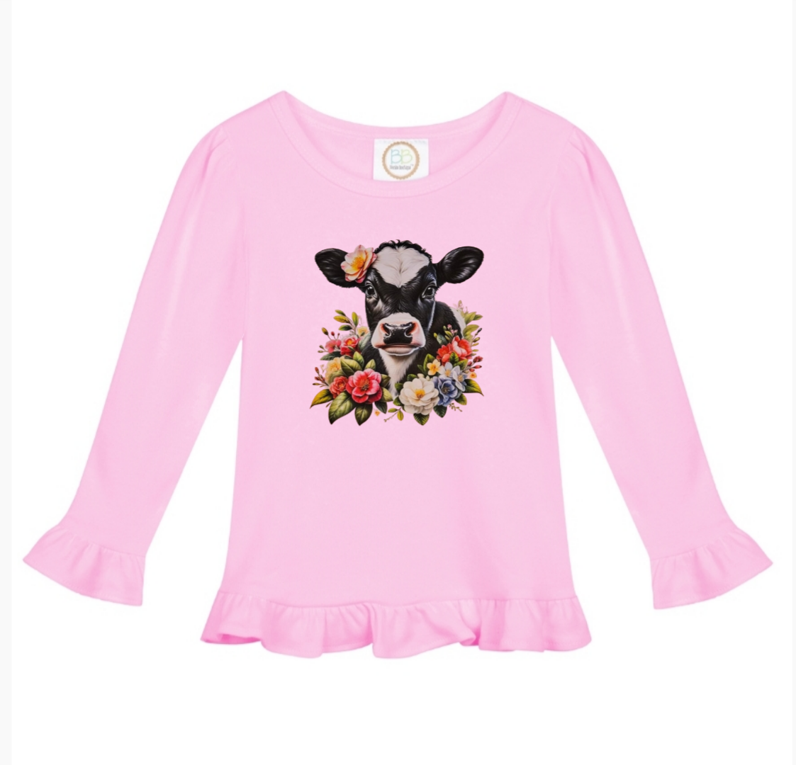 Holstein Calf Flutter Longsleeve