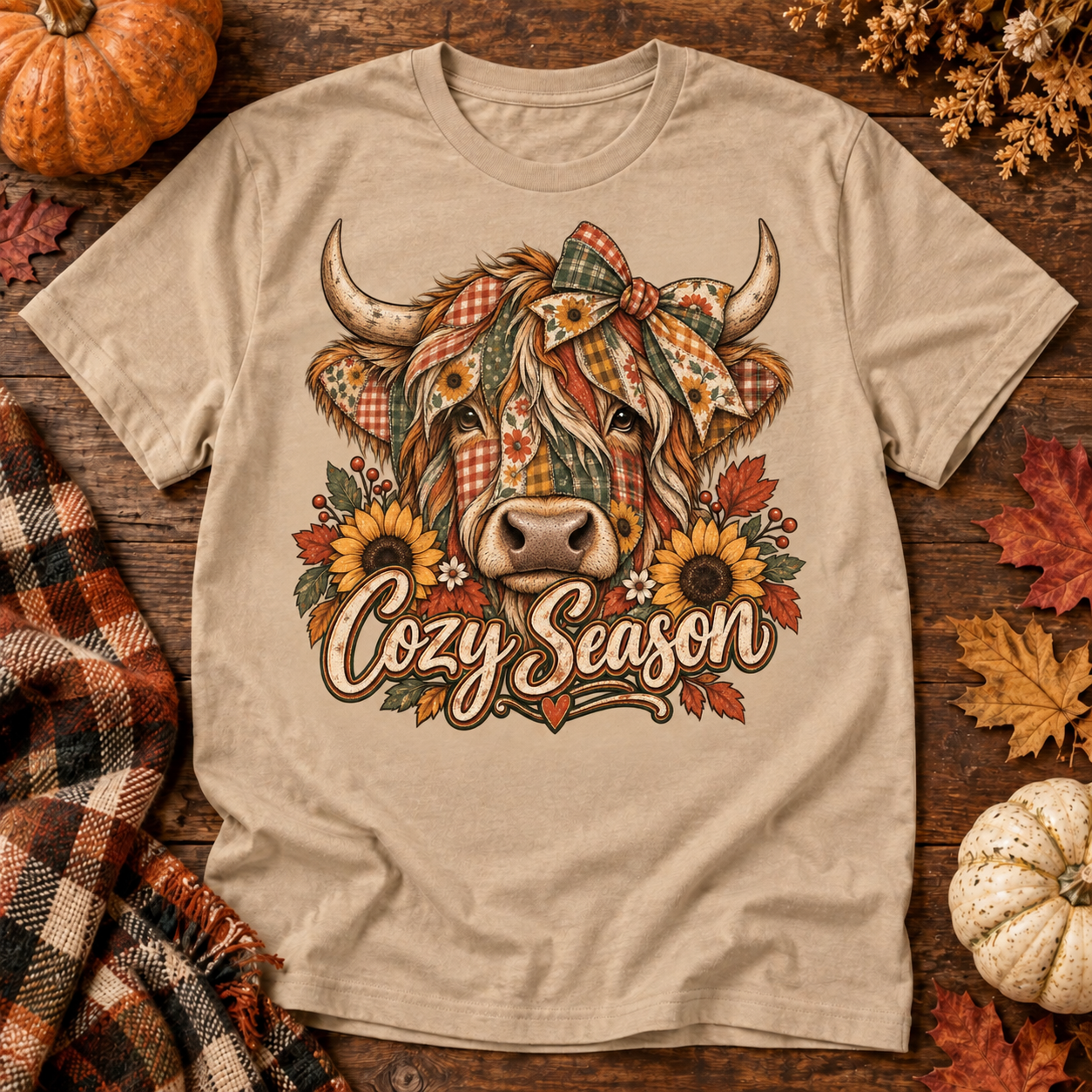 Rustic Fall Highland Cow Shirt / Sweater