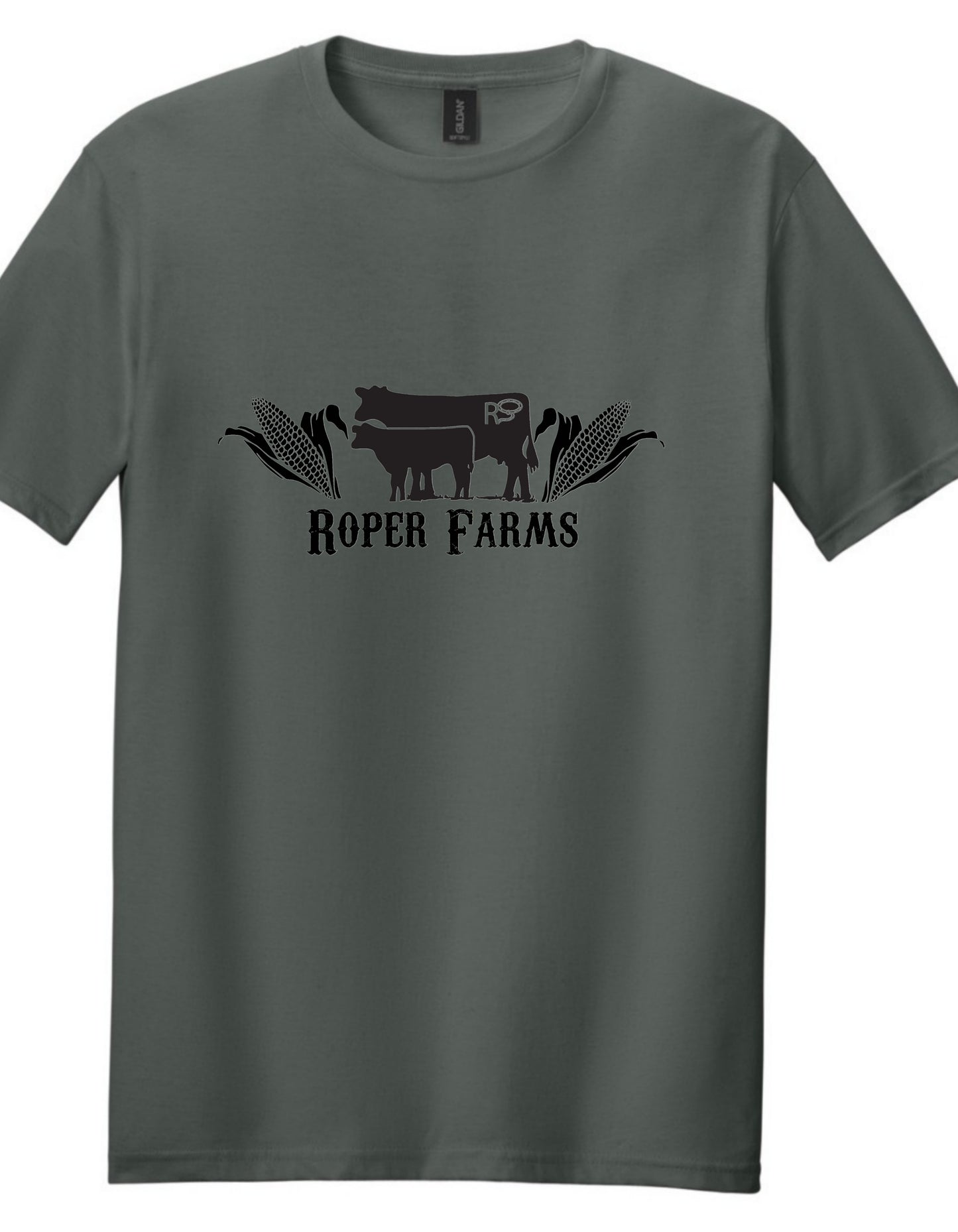 Roper Farms Gildan T-Shirt - Black Logo