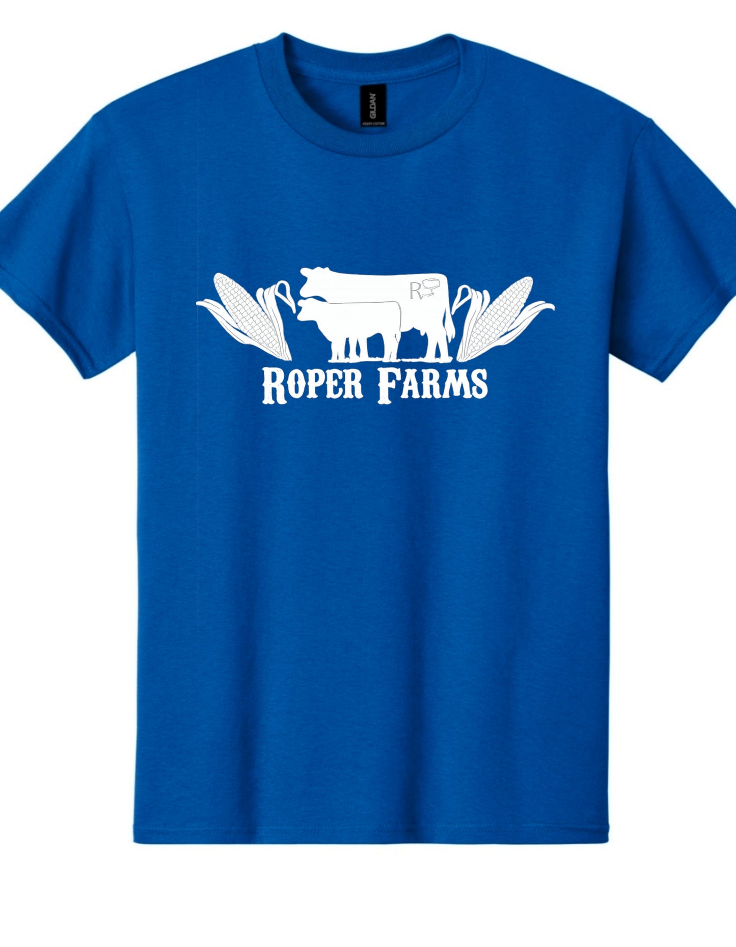 Roper Farms Gildan T-Shirt - White Logo