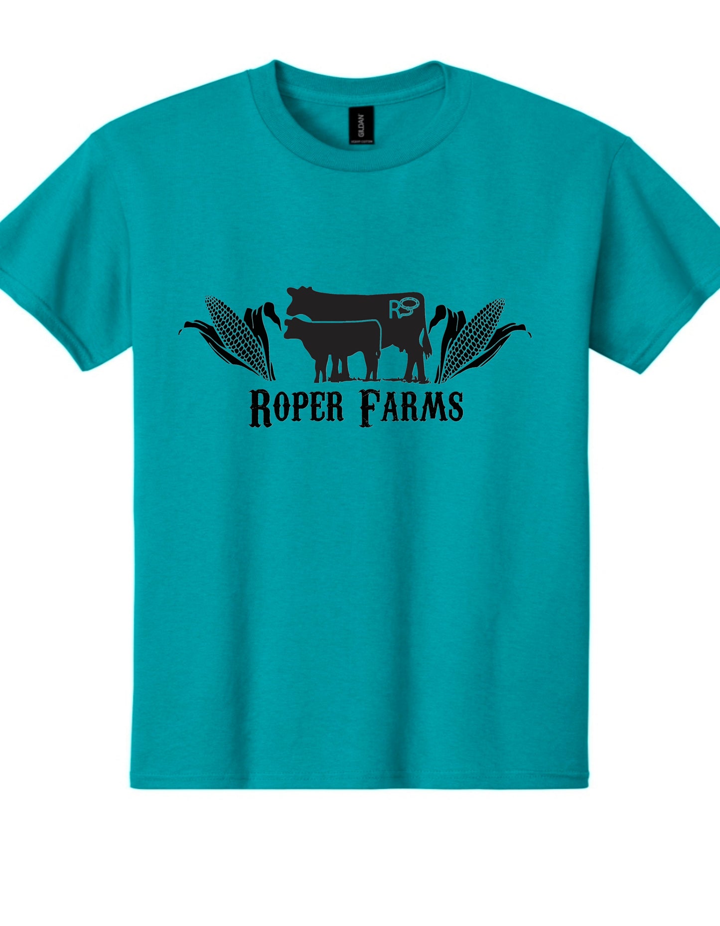 Roper Farms Gildan T-Shirt - Black Logo