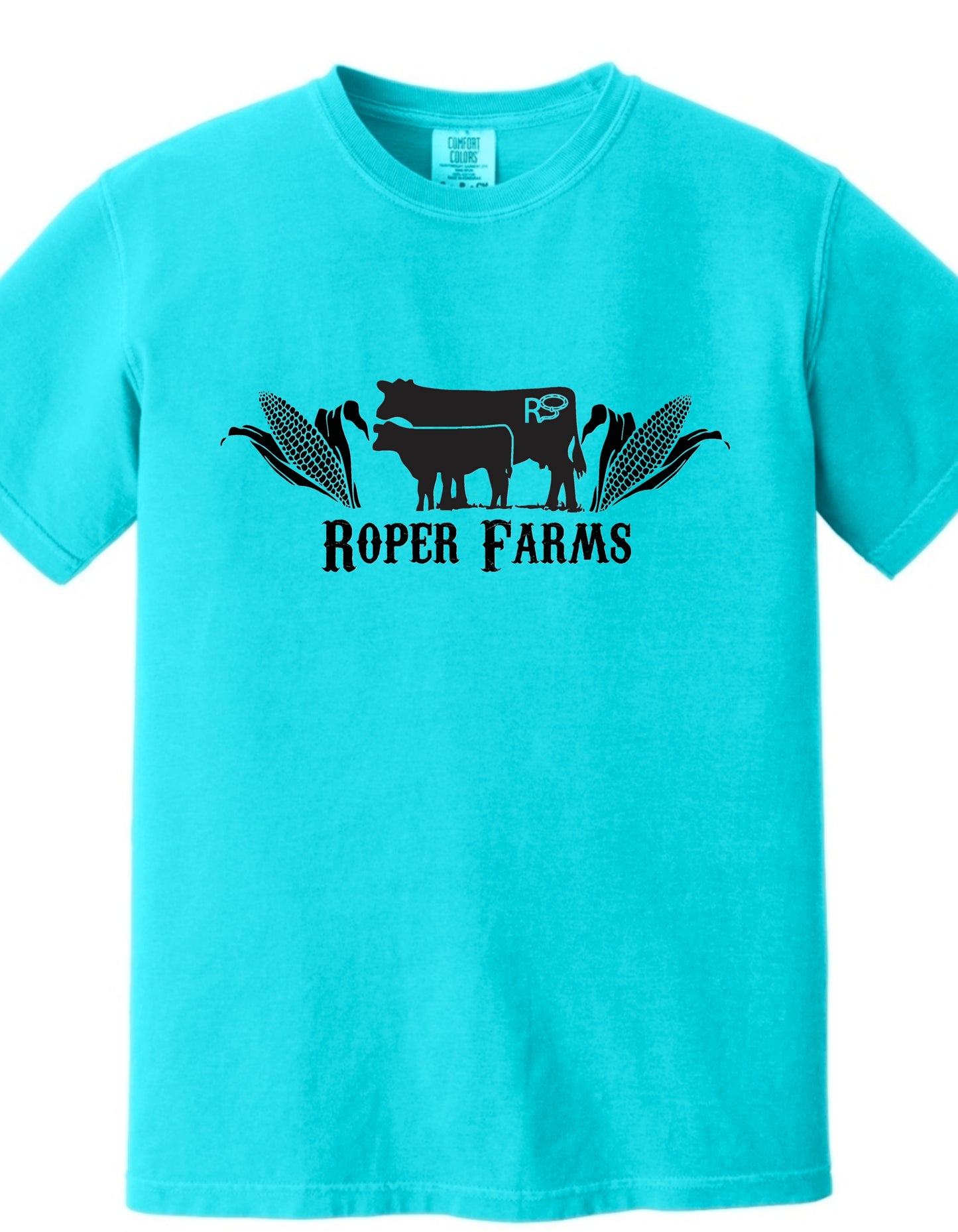 Roper Farms Comfort Colors 1717 T-Shirt - Black Logo