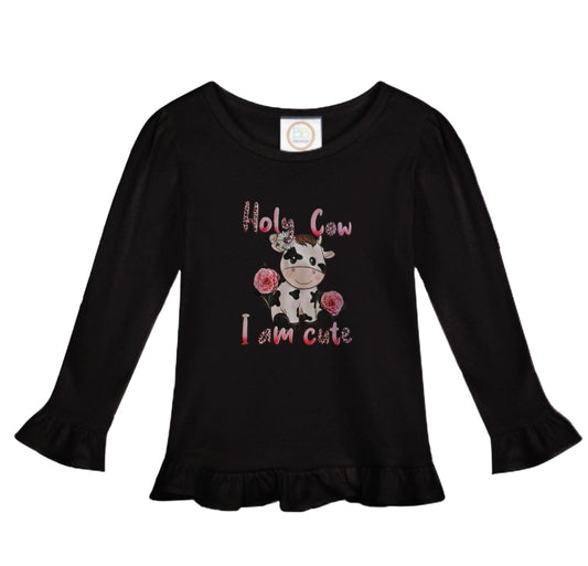 Holy Cow I'm Cute Flutter Sleeve Top