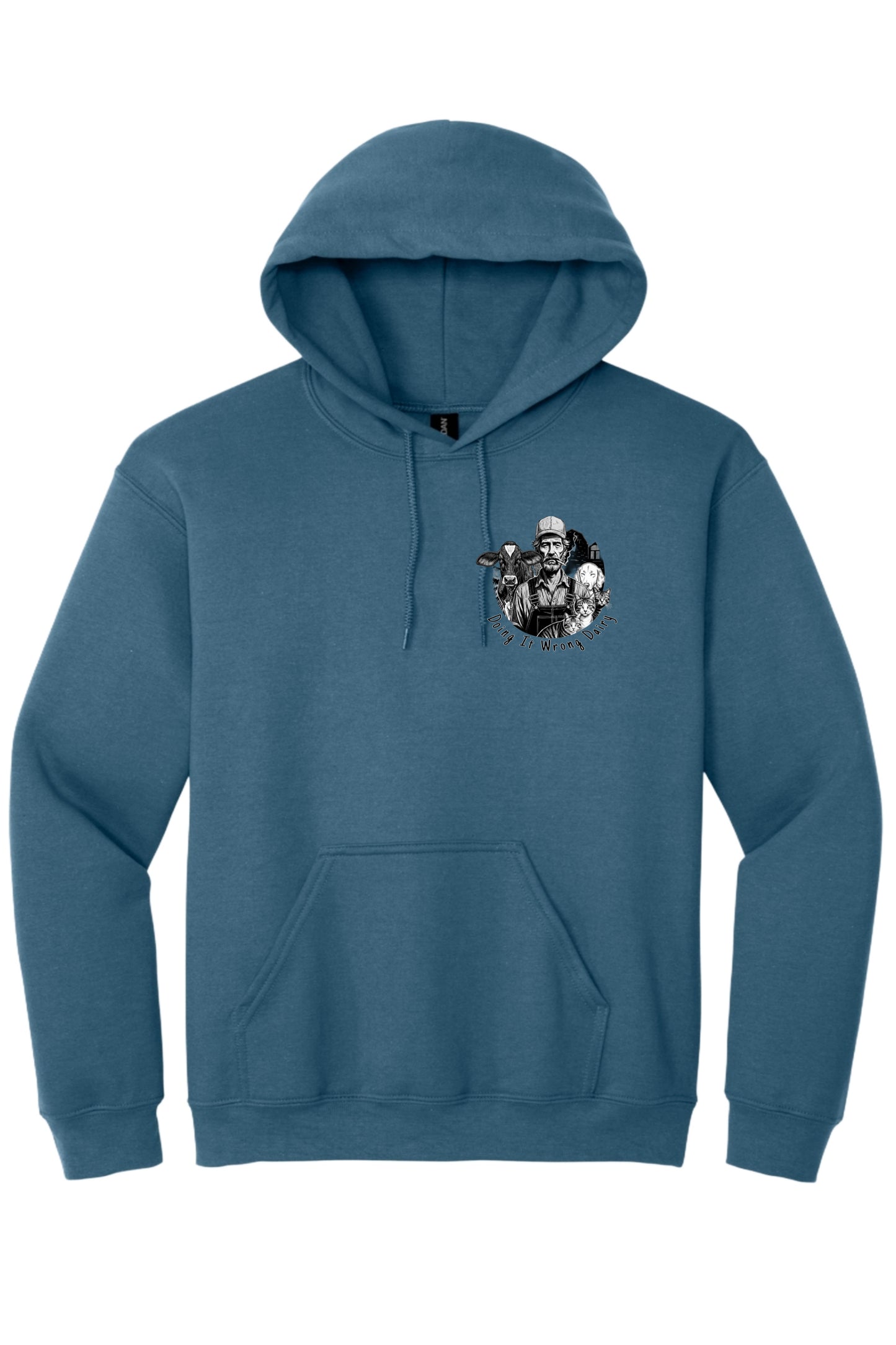 Doing It Wrong Dairy Blue Hoodie