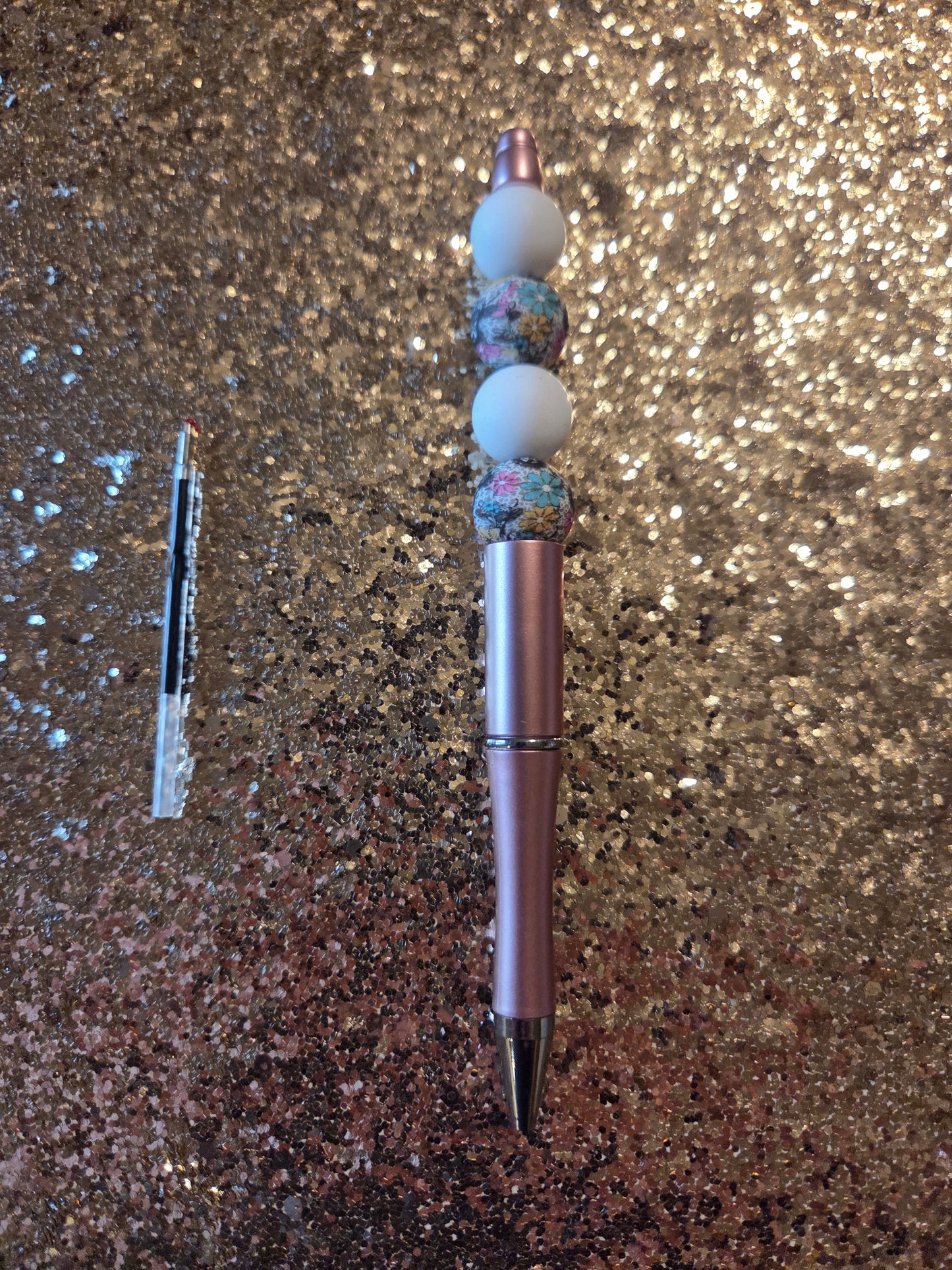 Cow Pink Pen with one Ink Refill