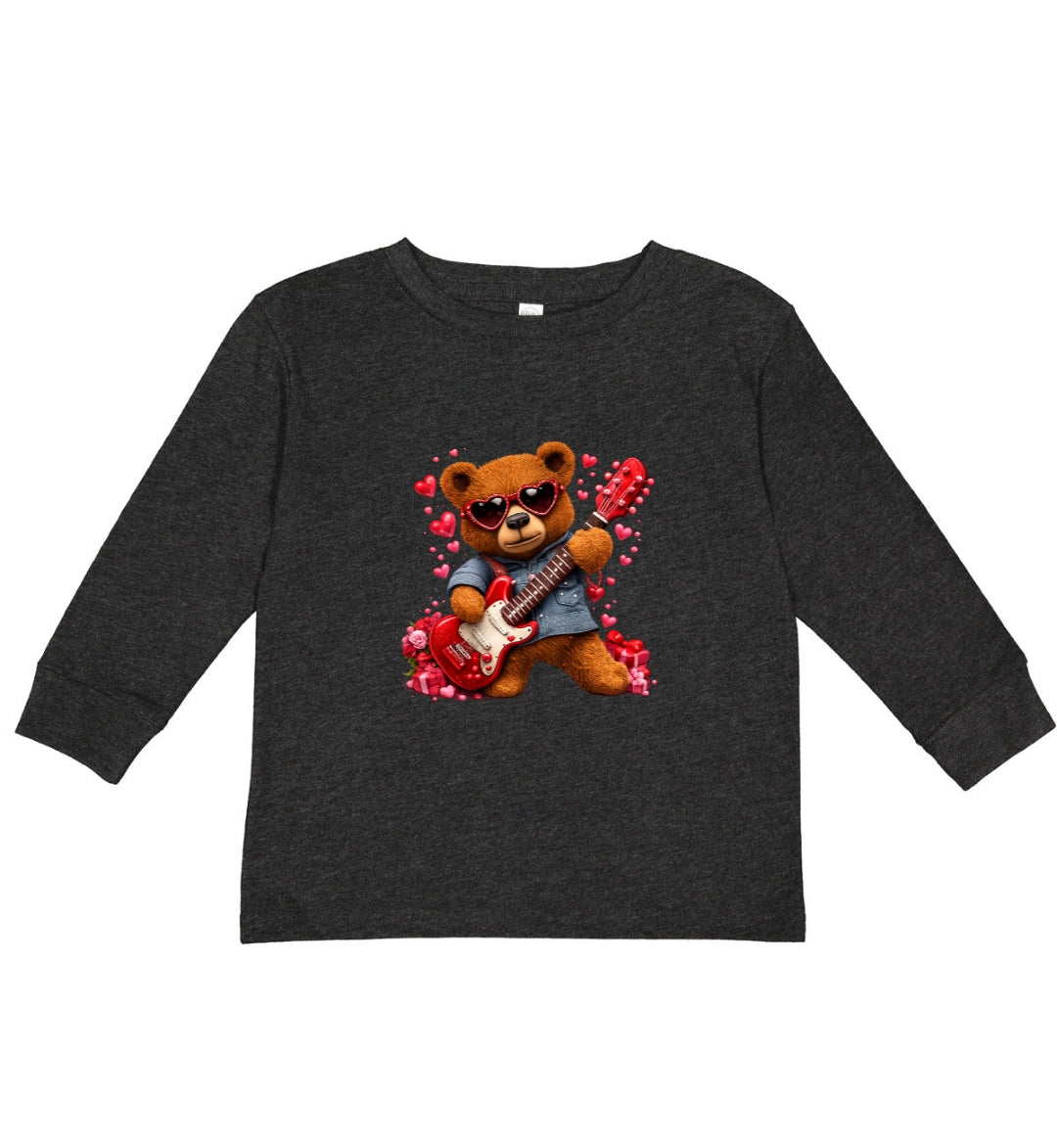 Valentine's Bear Kids Longsleeve