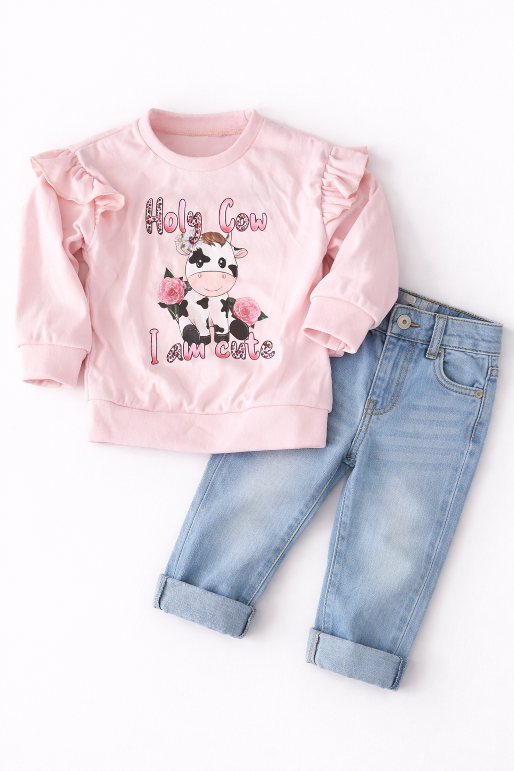 Holy Cow I'm Cute, Toddler Flutter Sleeve