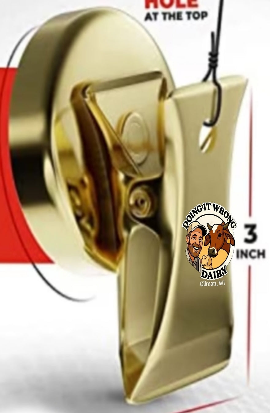 Doing It Wrong Dairy - Fridge Magnet Clip for chips, pictures, ect