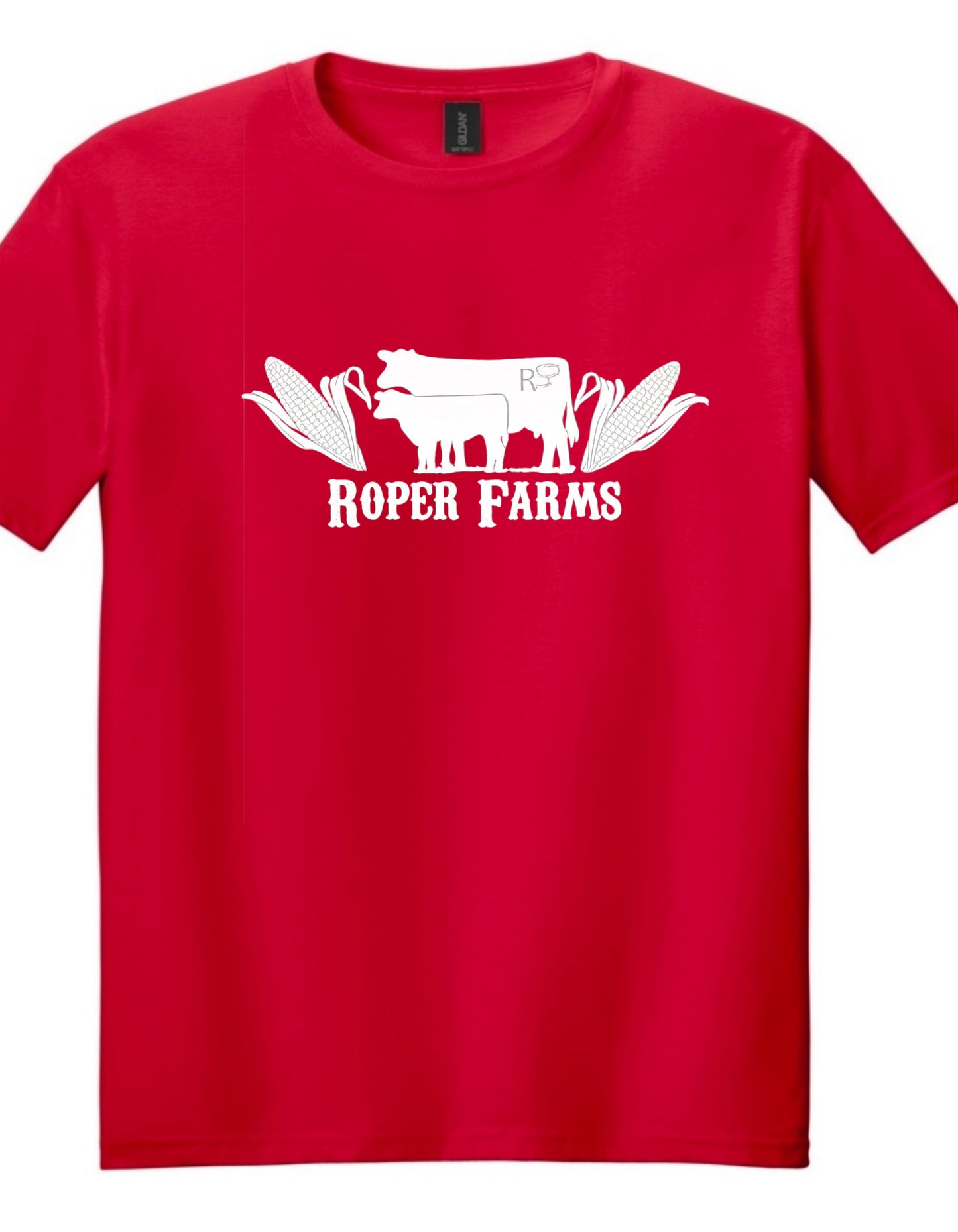 Roper Farms Gildan T-Shirt - White Logo