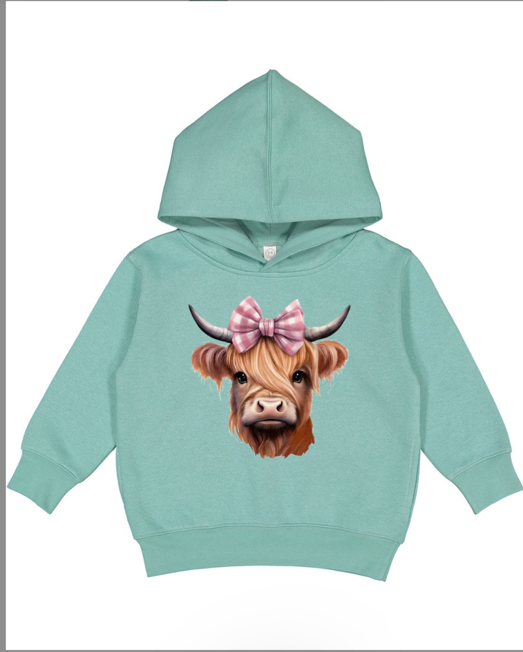 Girls Highland Cow Hoodie