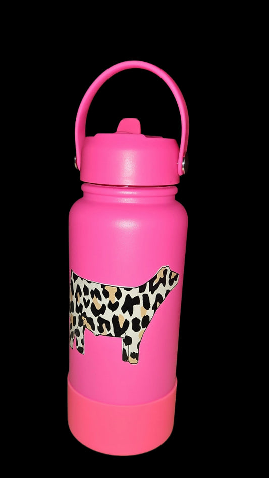 30OZ Tumbler, Leopard Beef Siloutte