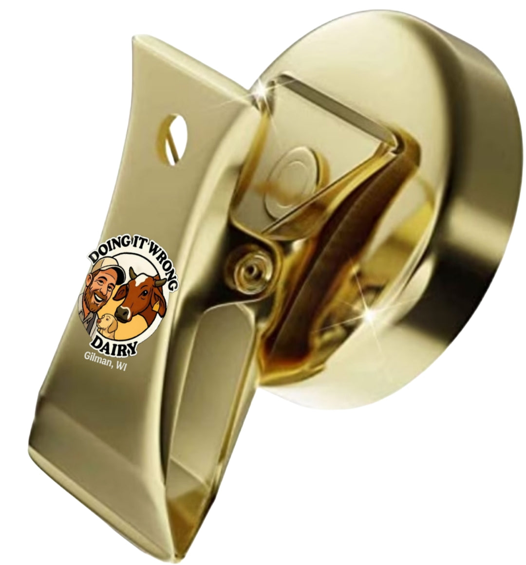 Doing It Wrong Dairy - Fridge Magnet Clip for chips, pictures, ect