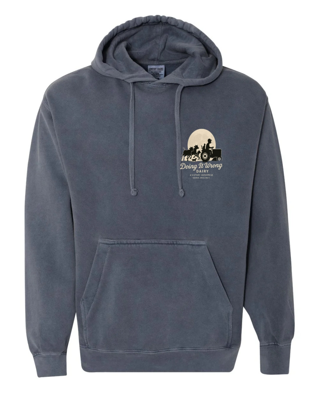 Comfort Colors Hoodie- Doing it Wrong Dairy Apparel