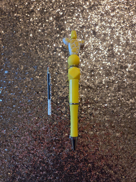 Yellow Cow Pen with one Ink Refill