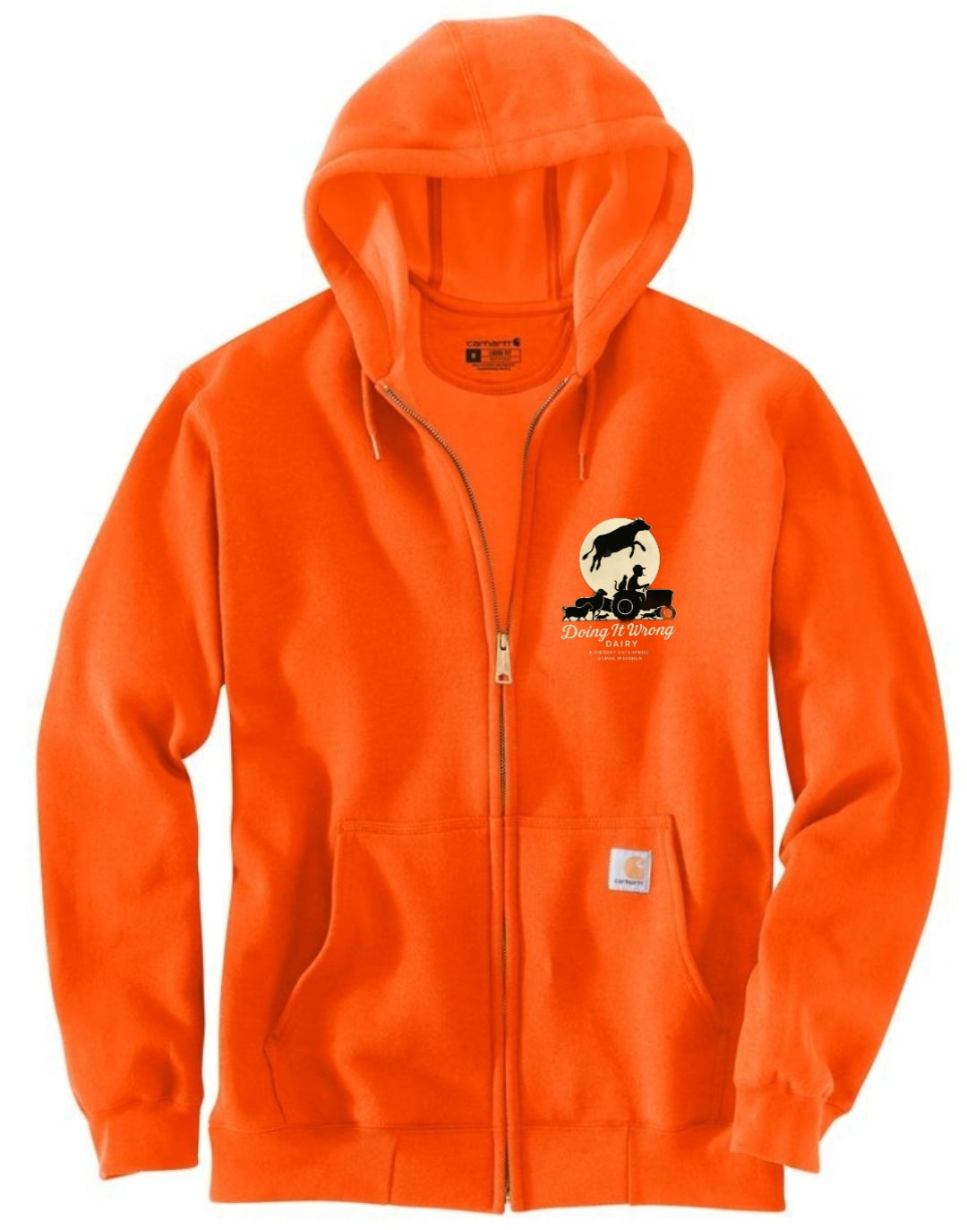 Carhartt K122 - Loose Fit Midweight Full-Zip Sweatshirt, Orange