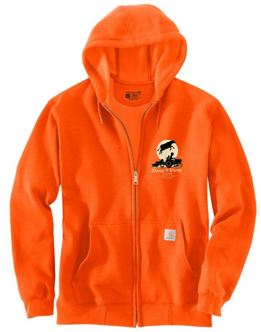 Carhartt K122 - Loose Fit Midweight Full-Zip Sweatshirt, Orange