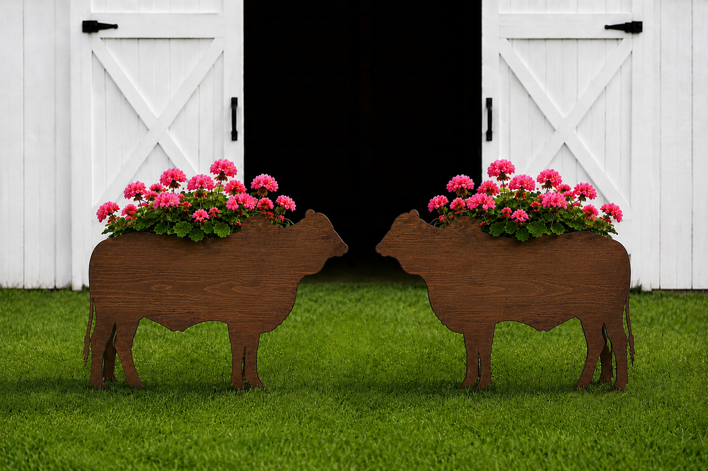 Brahman Cow Flower Planter- Garden Decor Indoor/ Outdoor