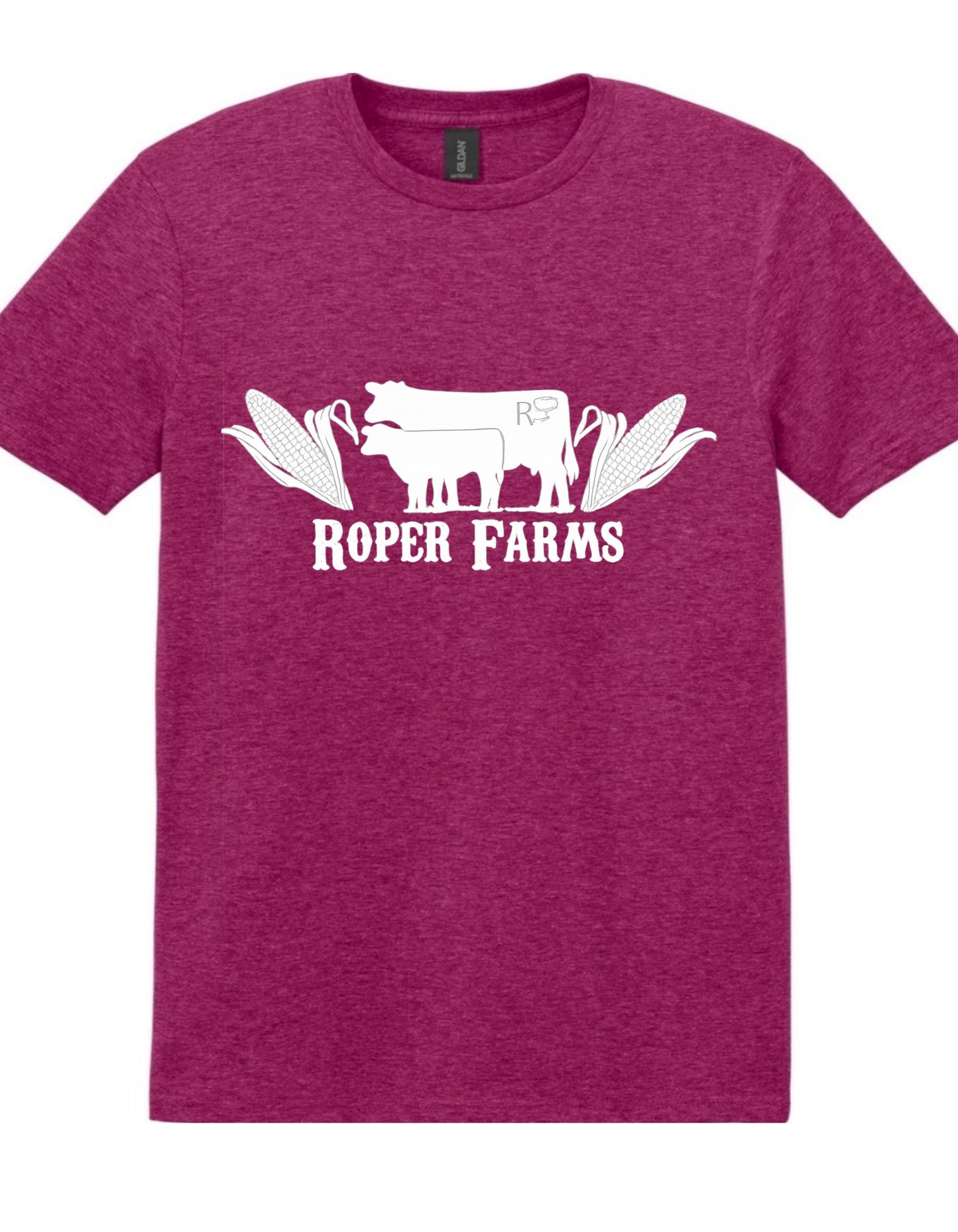 Roper Farms Gildan T-Shirt - White Logo