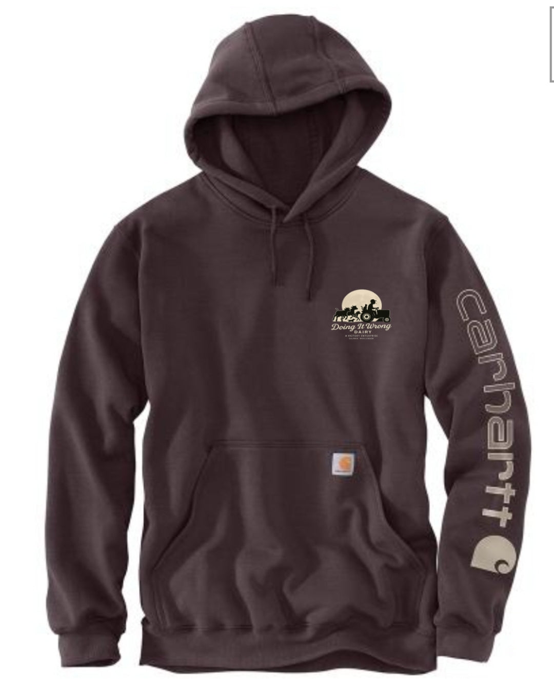 Carhartt K288 - Loose Fit Midweight Hoodie Doing it Wrong Dairy Pocket Size Logo