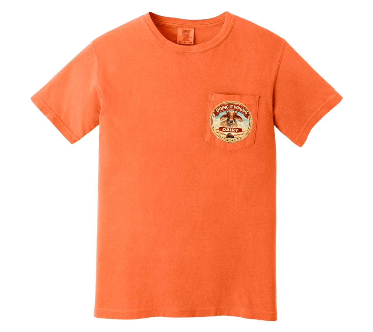 Doing It Wrong Dairy Pocket T ~ Allis