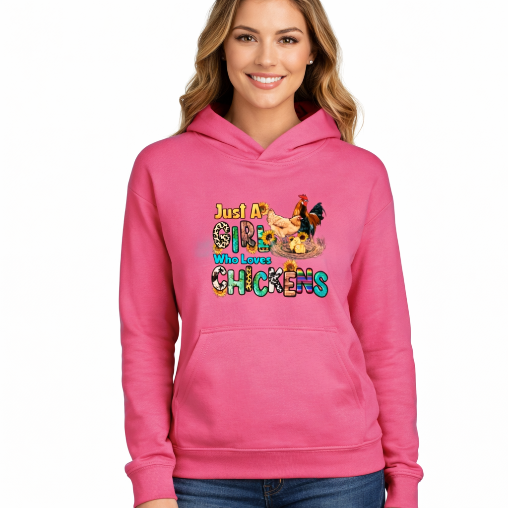 Just A Girl Who Loves Chicken, Pink