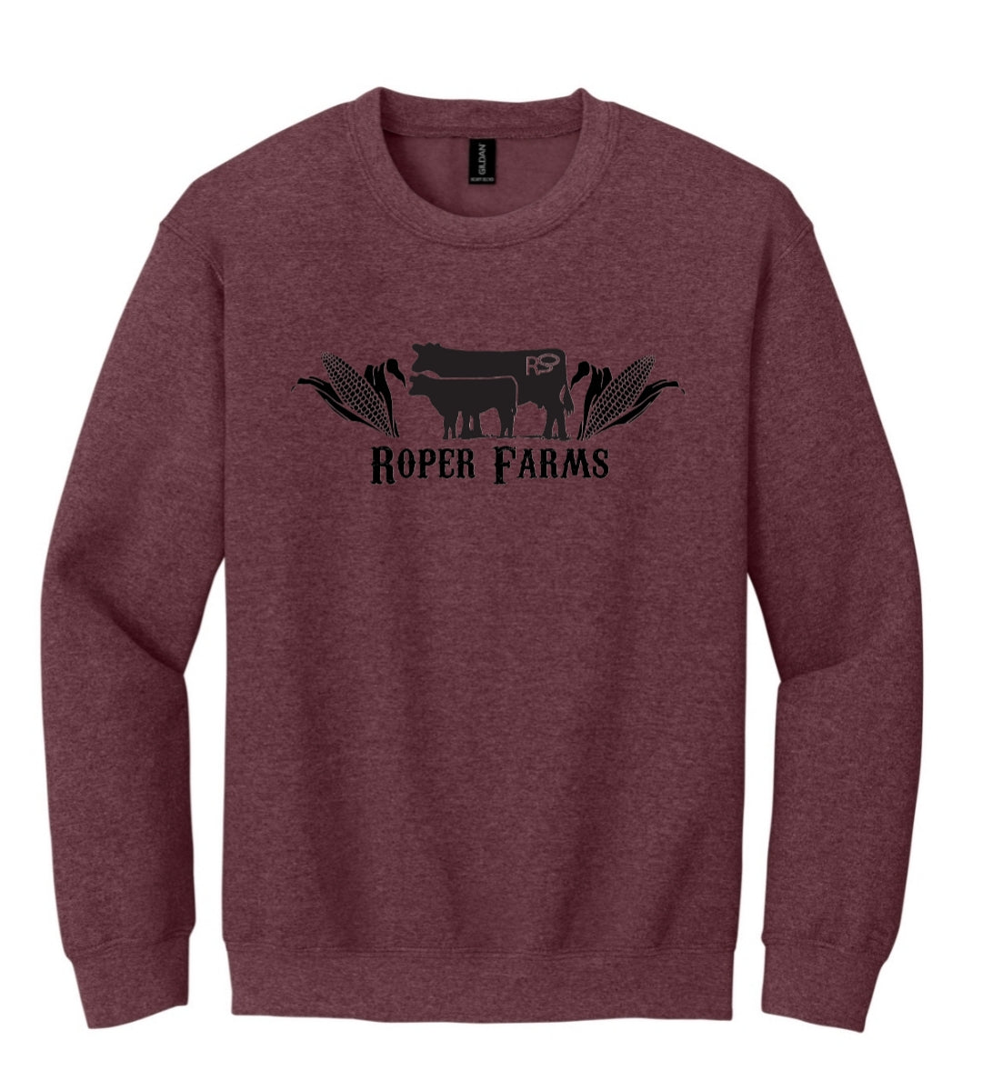 Roper Farms Crewneck - Black Logo