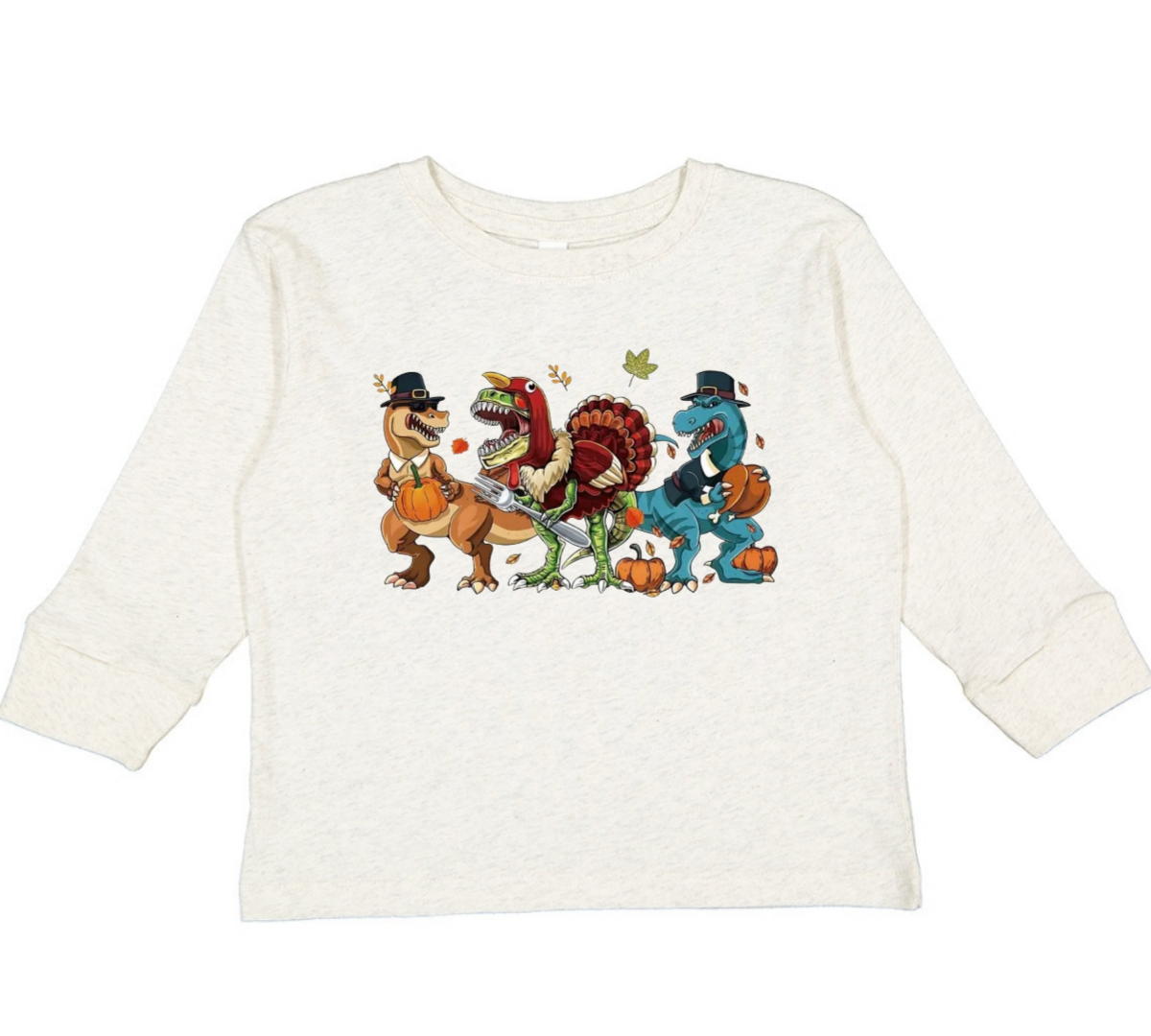 Rabbit Skins RS3302 - Toddler Long-Sleeve, Boys Thanksgiving Top