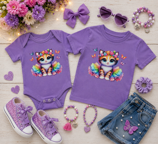 Little Girls Kitten T-Shirt