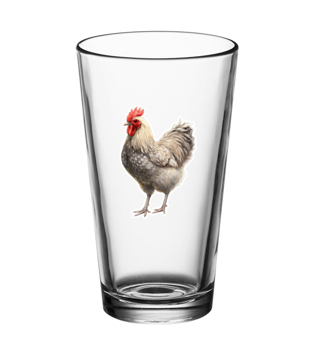 Lavender Laced Orpington Rooster Pint Glass