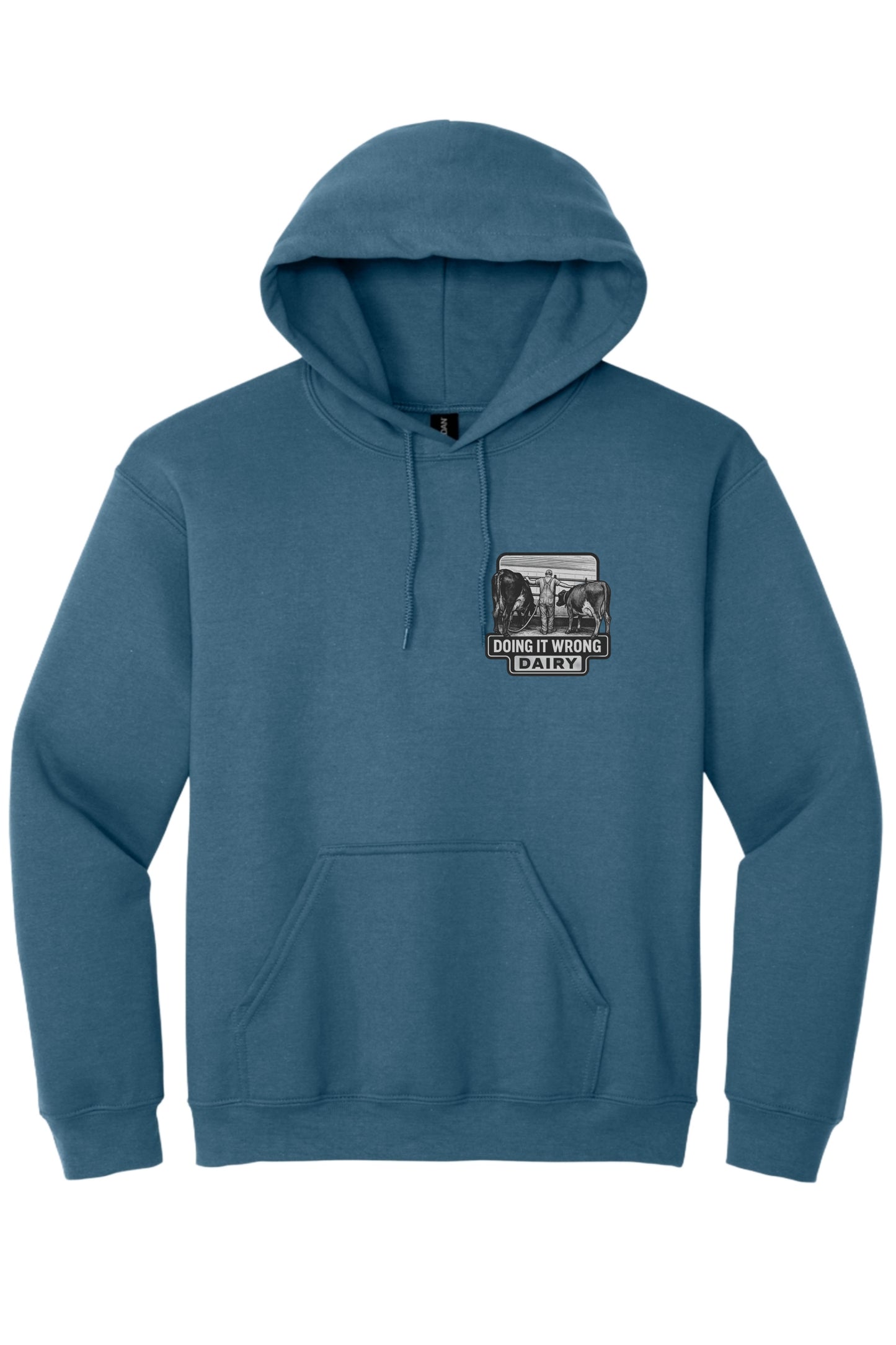 Doing It Wrong Dairy Blue Hoodie