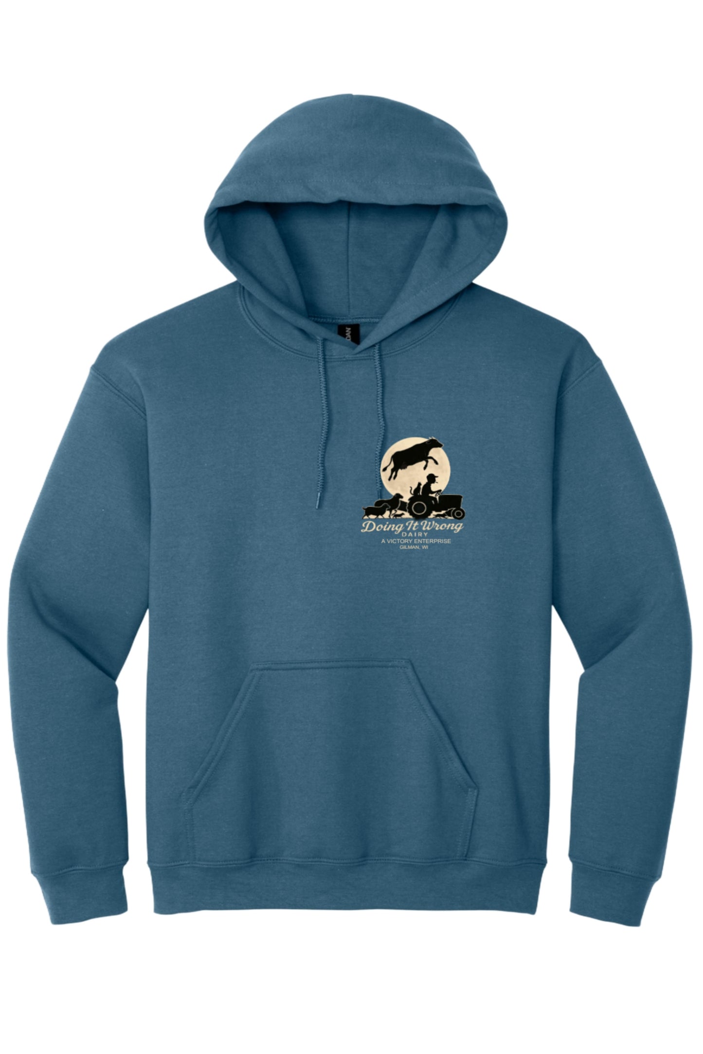 Doing It Wrong Dairy Blue Hoodie