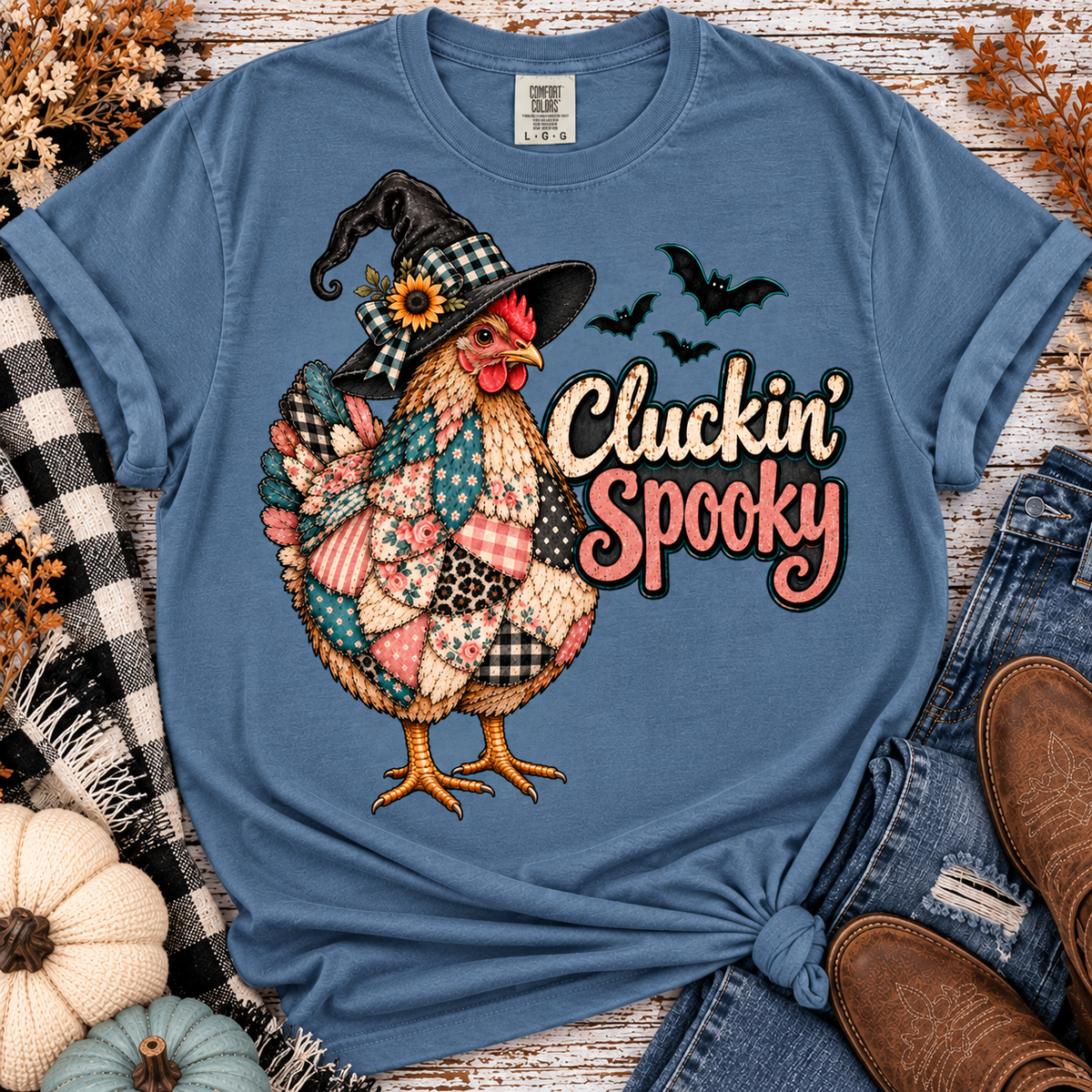 "Cluckin Spooky" Chicken Halloween Top