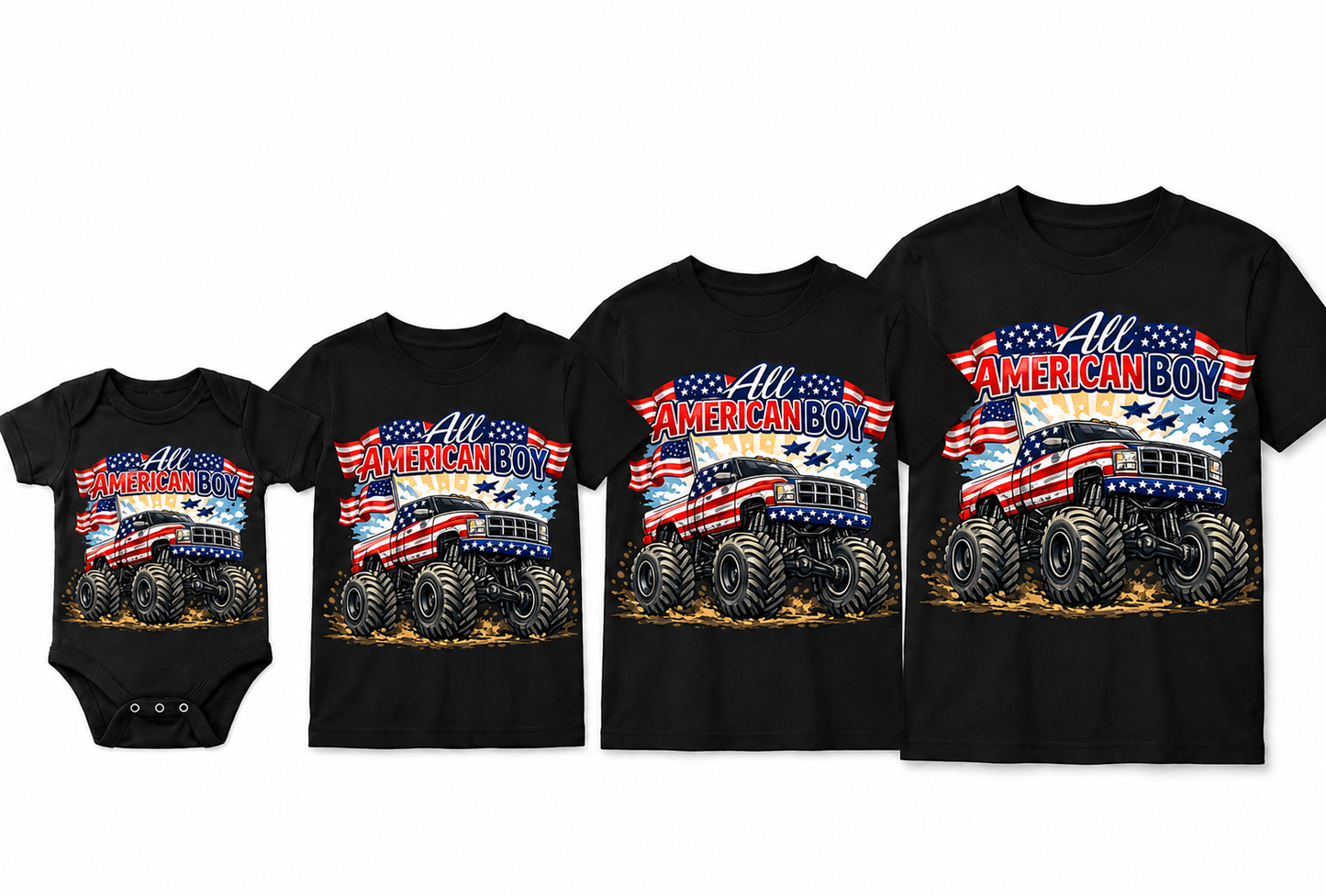 Monster Truck Patriotic Shirt