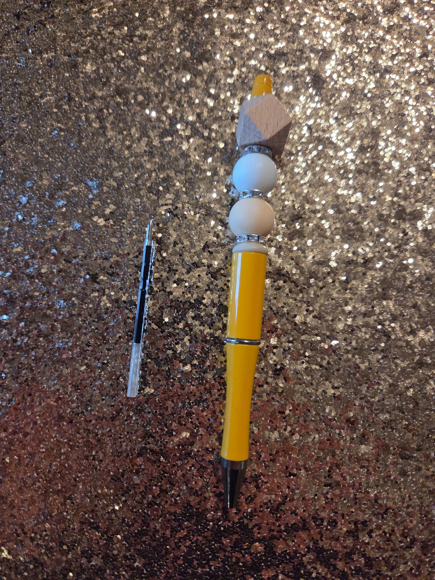 Yellow-Orange Pen with one Ink Refill